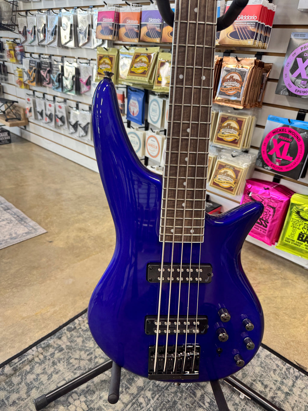 Jackson JS Series JS3V 5-String Spectra Bass - Indigo Blue