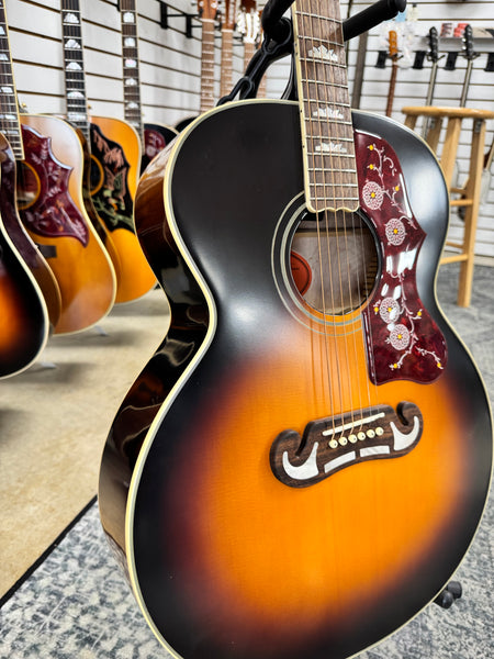 Epiphone J-200 Acoustic Electric Guitar - Aged Vintage Sunburst Gloss