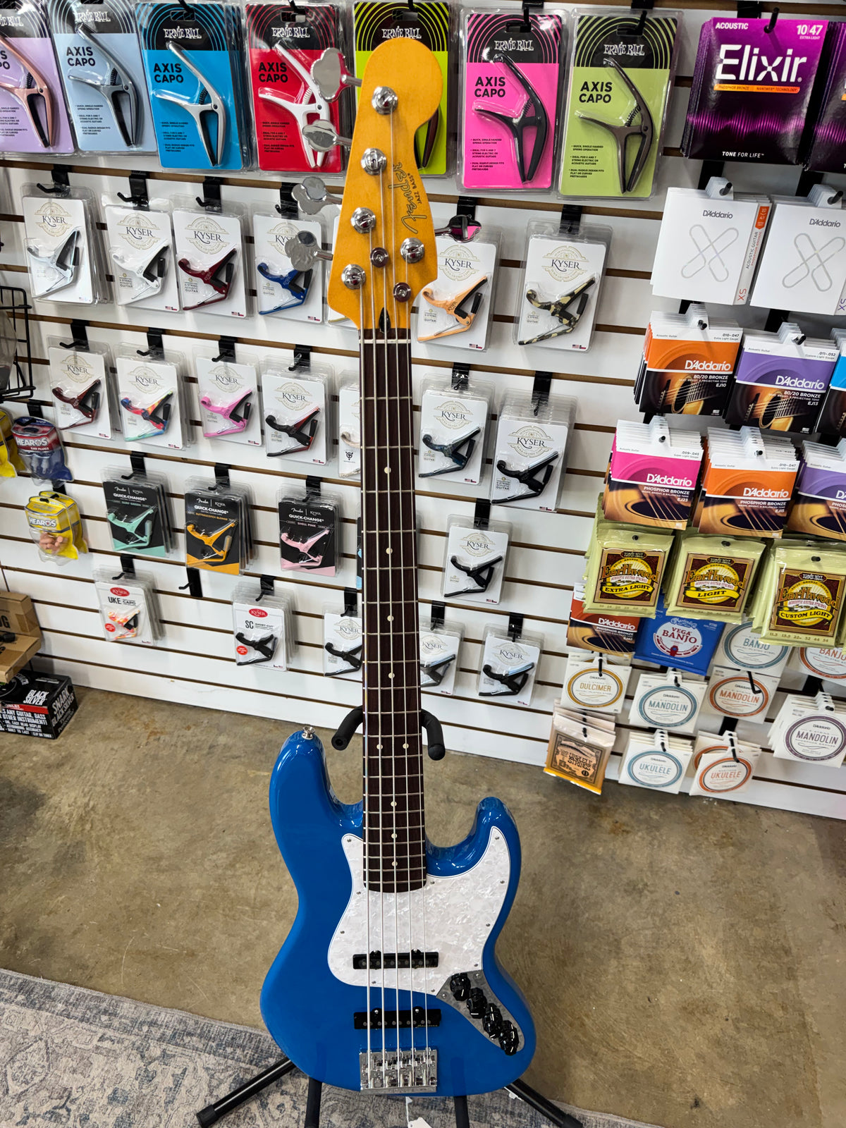 Fender Player II Modified Active Jazz Bass V with Rosewood Fretboard - Electric Blue