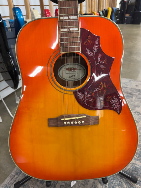 Epiphone Hummingbird Pro Acoustic-Electric Guitar - Faded Cherry - Used