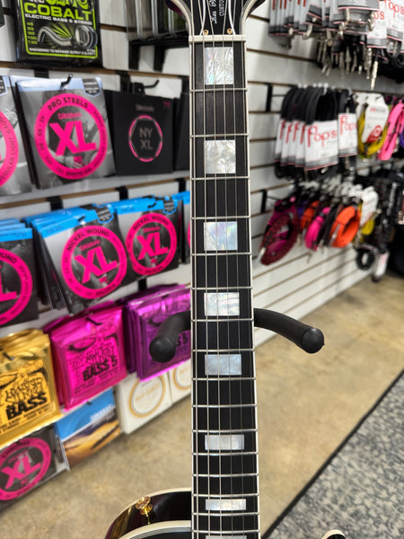 Epiphone Inspired by Gibson Custom Les Paul Custom Quilt Electric Guitar - Cobra Burst 