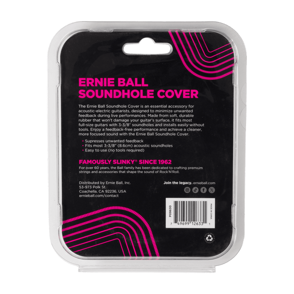 Ernie Ball 9630 Acoustic Soundhole Cover 3-3/8" (8.6 cm)