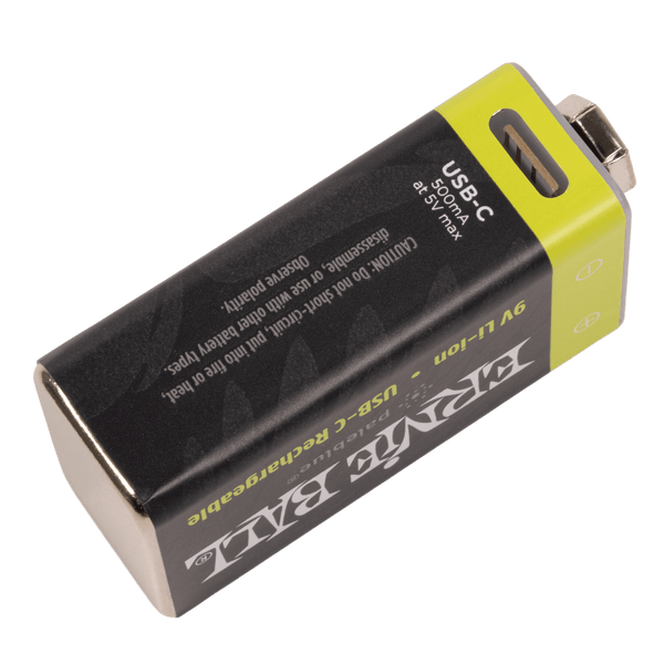 Ernie Ball 9642 USB-C Rechargeable 9v Battery by Paleblue - 2-pack
