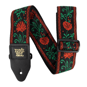Ernie Ball P05361 CLASSIC JACQUARD GUITAR STRAP/BASS STRAP - WESTERN ROSE