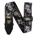 Ernie Ball P05362 Classic Jacquard Guitar Strap/Bass Strap - White Blossom
