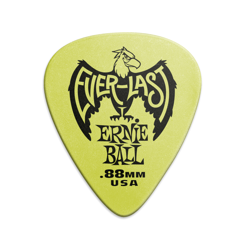 Ernie Ball P09191 Everlast Picks - 0.88mm Green - 12 Pack
