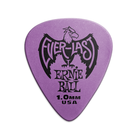 Ernie Ball P09193 Everlast Picks - 1.0mm Purple - 12 Pack