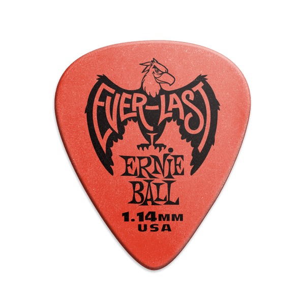 Ernie Ball P09194 Everlast Picks - 1.14mm Red - 12 Pack