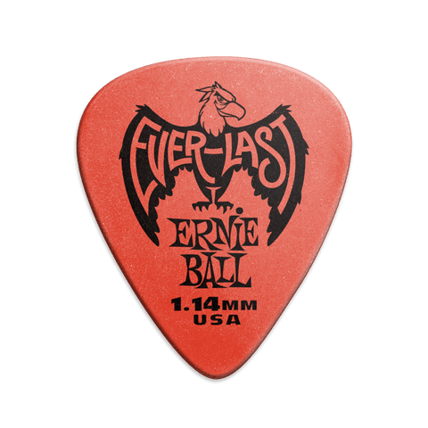 Ernie Ball P09194 Everlast Picks - 1.14mm Red - 12 Pack