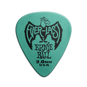 Ernie Ball P09196 Everlast Picks - 2.0mm Teal - 12 Pack