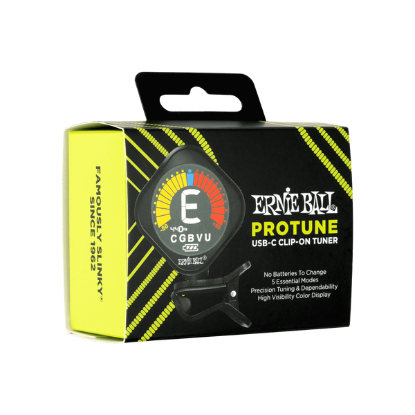 Ernie Ball P09627 ProTune USB-C Rechargeable Clip-on Tuner