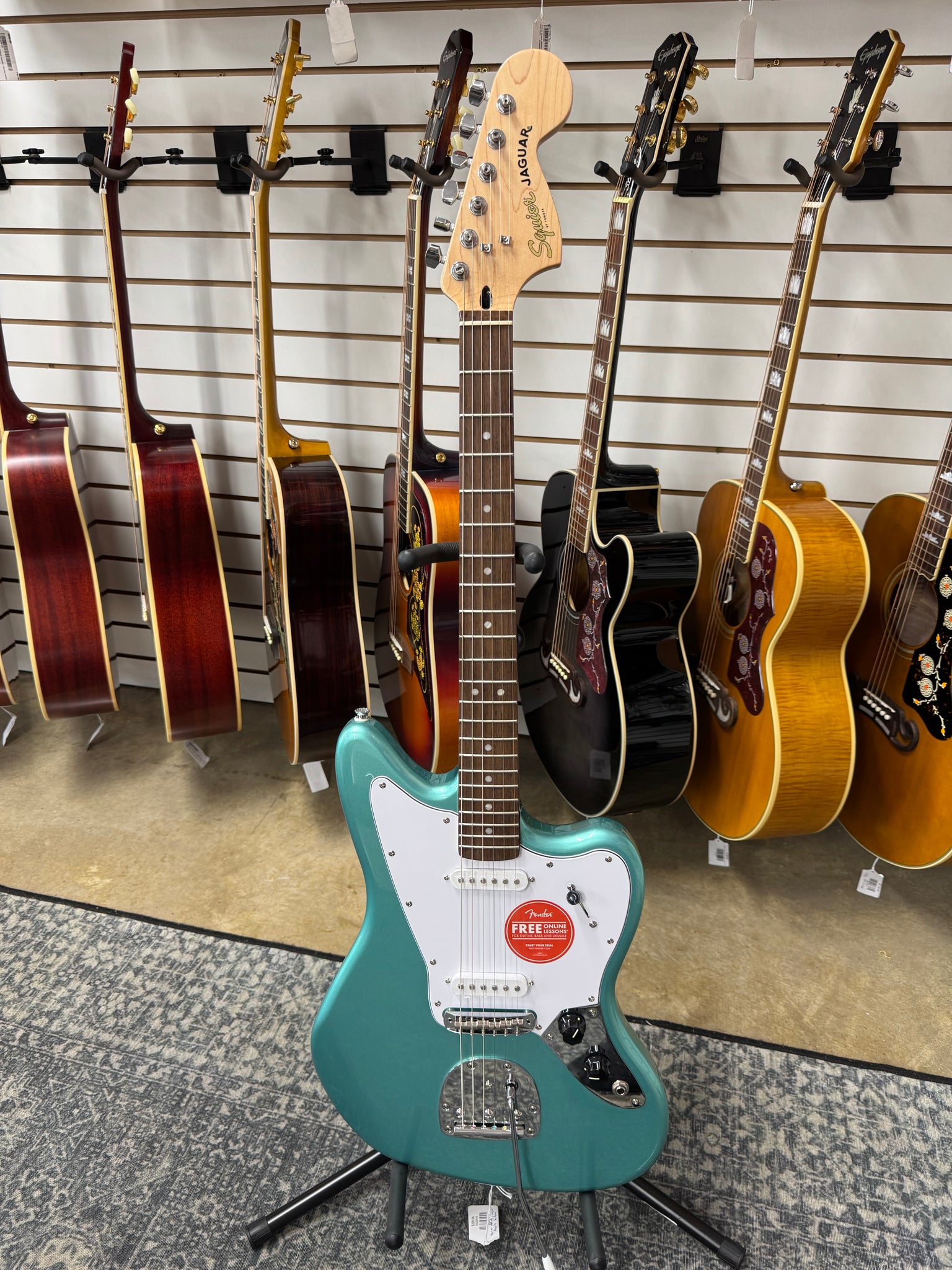Squier Limited Edition Affinity Series Jaguar - Mystic Seafoam - B Stock