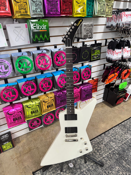 Epiphone Explorer 80s EMG Electric Guitar - Classic White