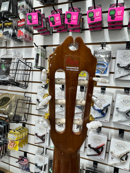 Washburn C5CE Classical Series Spruce/Catalpa Cutaway Nylon String with Electronics - Natural