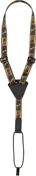 Fender Mono Ukulele Strap - Black/Yellow/Brown