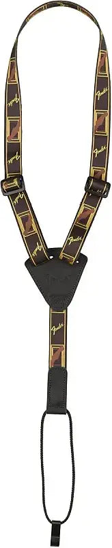 Fender Mono Ukulele Strap - Black/Yellow/Brown