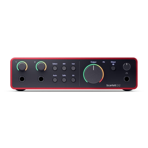Focusrite Scarlett 2i2 4th Gen USB Audio Interface - Red