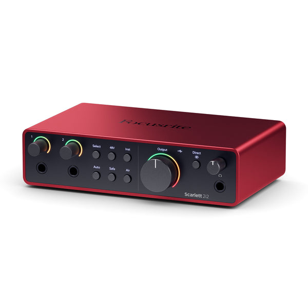 Focusrite Scarlett 2i2 4th Gen USB Audio Interface - Red