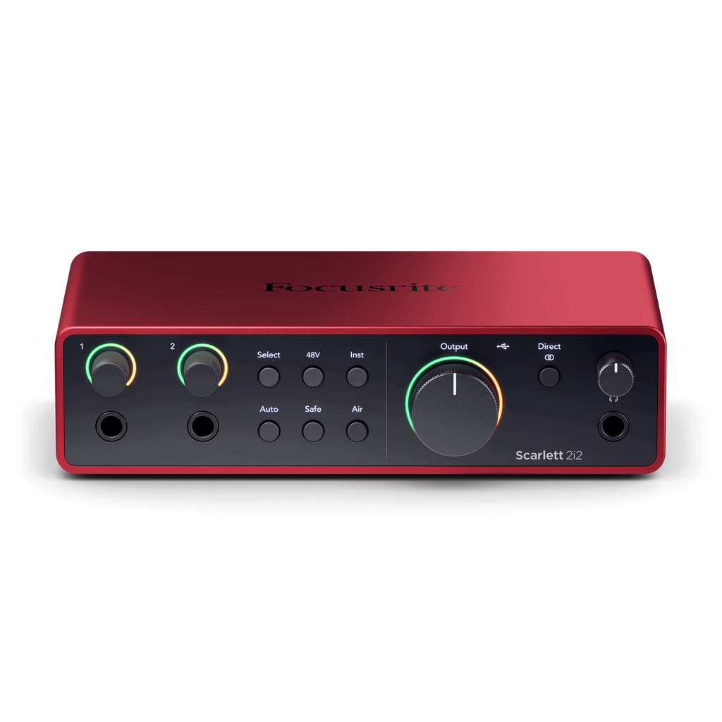 Focusrite Scarlett 2i2 4th Gen USB Audio Interface - Red