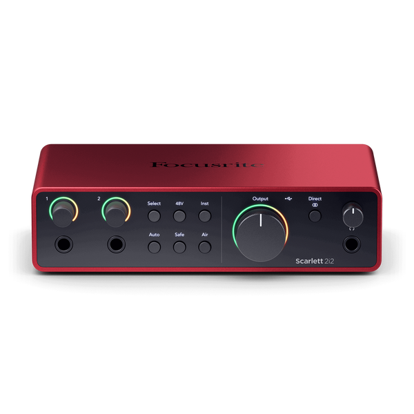 Focusrite Scarlett 2i2 4th Gen USB Audio Interface - Red