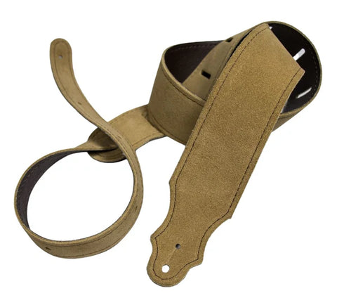 Franklin Strap 3A-H-BR 2" Purist Suede Guitar Strap - Honey