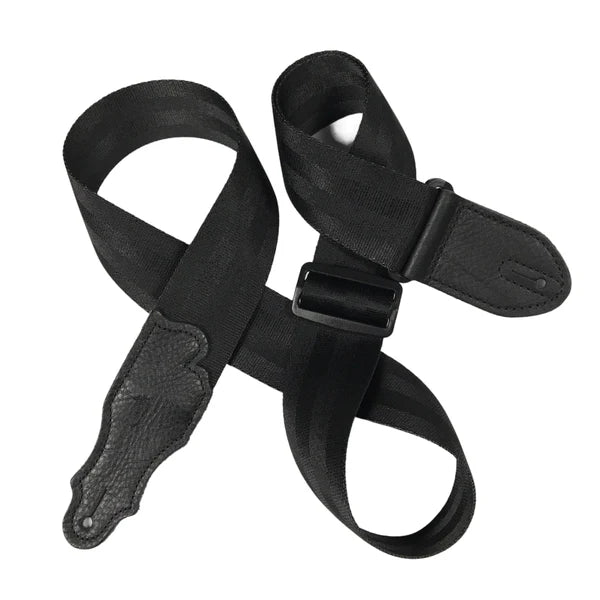 Franklin Strap 2" Aviator Seat Belt Guitar Strap - Black