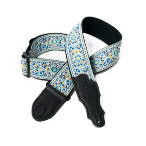 Franklin Strap F1-LB 2" Retro Folk Weave Guitar Strap - Light Blue