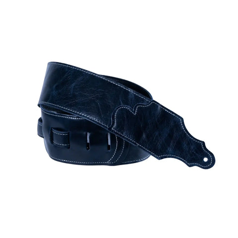 Franklin Strap FSW-JH-NB 3" Jackson Hole Aged Leather Strap - Navy Blue