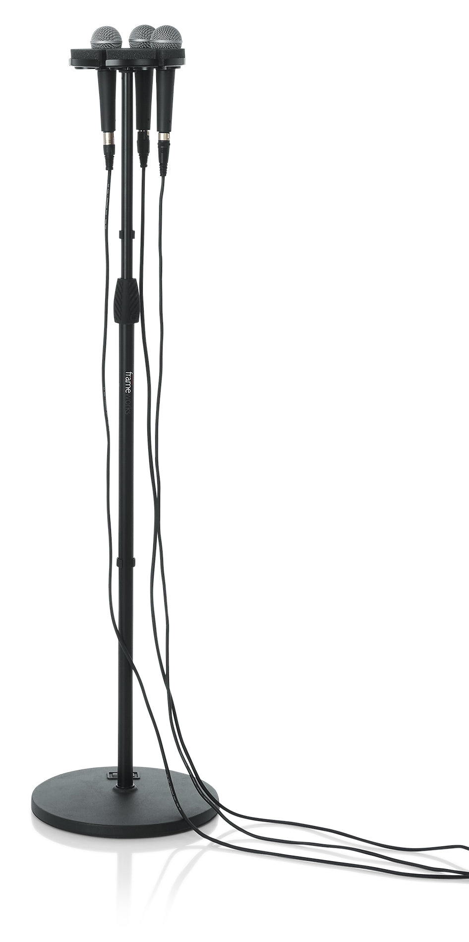 Gator GFW-MIC-6TRAY Multi Microphone Tray Designed To Hold 6 Mics