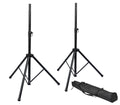 Gator Rok-It RI-SPKRSTDSET Speaker Stand Pair with Bag - Black