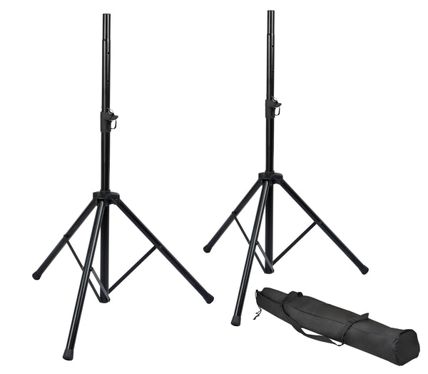 Gator Rok-It RI-SPKRSTDSET Speaker Stand Pair with Bag - Black