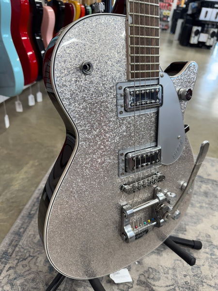 Gretsch G5230T Electromatic Sparkle Jet FT Single-Cut with Bigsby - Silver Sparkle - B Stock