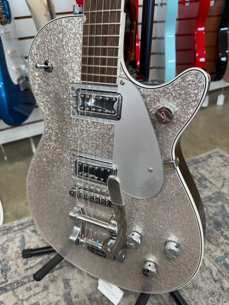 Gretsch G5230T Electromatic Sparkle Jet FT Single-Cut with Bigsby - Silver Sparkle - B Stock