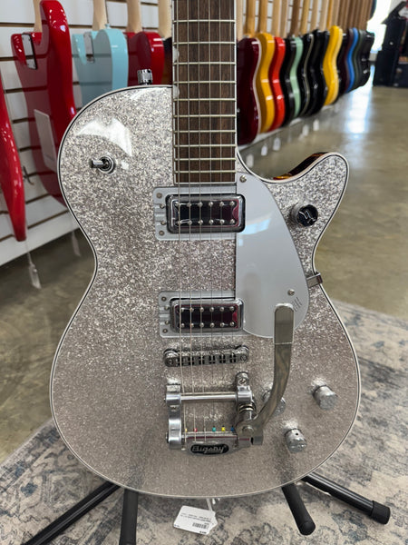 Gretsch G5230T Electromatic Sparkle Jet FT Single-Cut with Bigsby - Silver Sparkle - B Stock