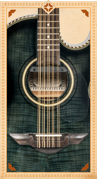 H. Jimenez LBQ1EBF Palomazo Bajo Quinto - Black Flame Maple