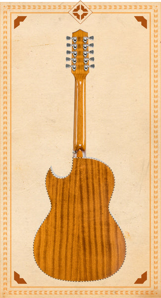 H. Jimenez LBQ1EBF Palomazo Bajo Quinto - Black Flame Maple