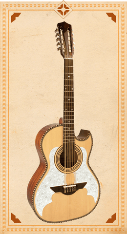 H. Jimenez LBQ3E Standard Series Bajo Quinto - Natural