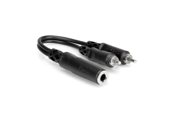 Hosa YPR- 31 1/4" Ts(F) 2 Rca(M)