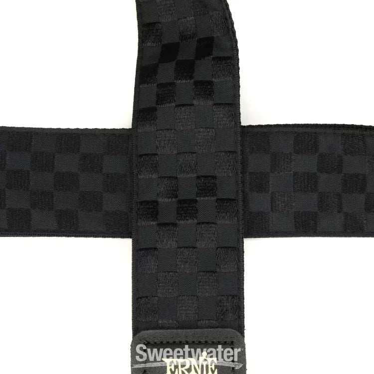 Ernie Ball P05341 Classic Jacquard Guitar/Bass Strap - Black Checkers - view 2