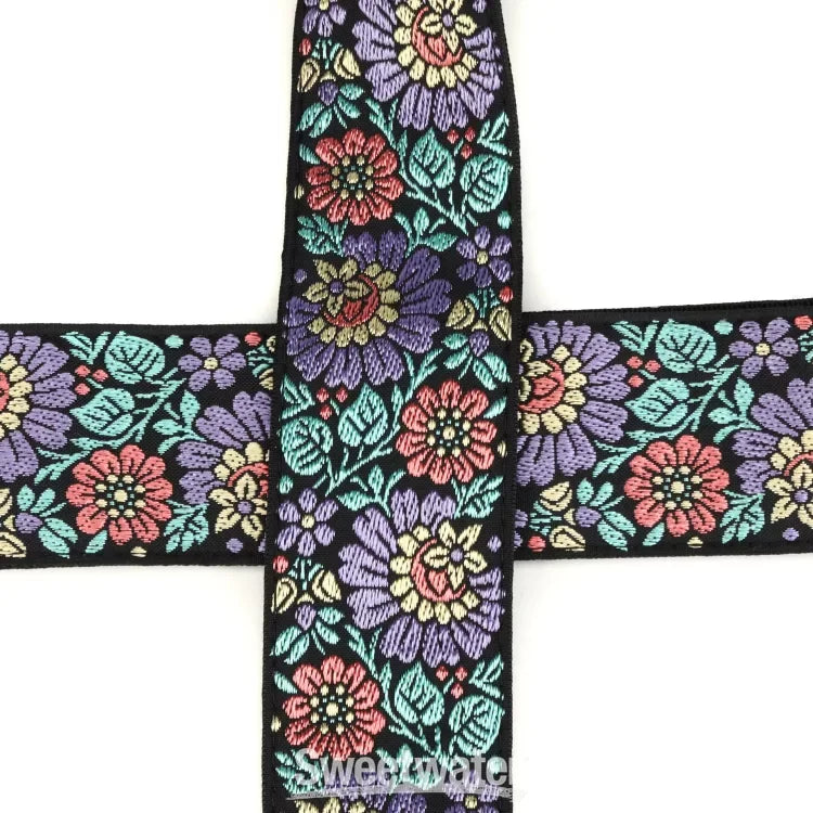 Ernie Ball P05340 Classic Jacquard Guitar/Bass Strap - Evening Bloom - view 2