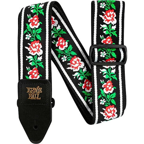 Ernie Ball 4668 Winter Rose Jacquard Classic Guitar Strap Bass Strap