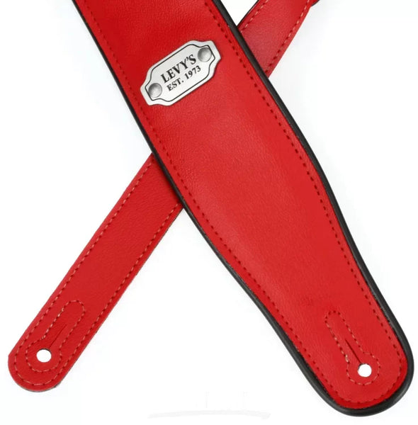 Levy’s M26VP-RED_BLK 2.75” Red And Black Double Sided Guitar Strap