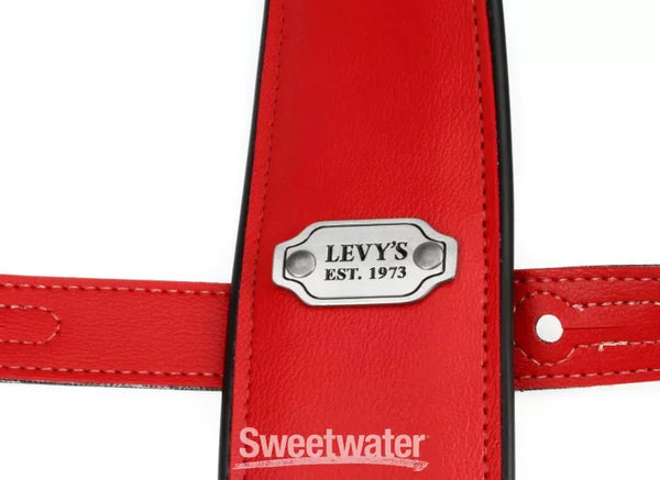 Levy’s M26VP-RED_BLK 2.75” Red And Black Double Sided Guitar Strap