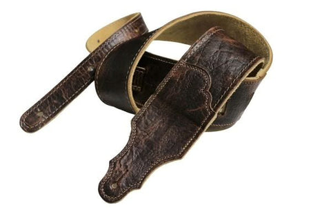 Franklin Strap FS-AB-CH Chocolate American Bison 2.5" Guitar Strap