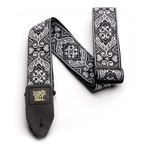 Ernie Ball 4166 Tribal Silver Jacquard Classic Guitar Strap Bass Strap