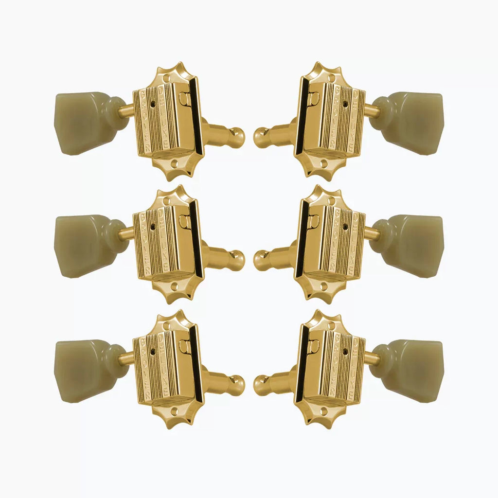 Allparts TK-7940-002 Gold LP Tuning Keys Grover Vintage-Style 3x3 Key Set
