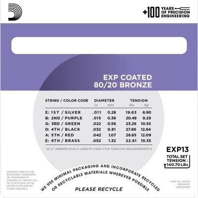 EXP13 Coated 80/20 Bronze 11-52 Custom Light Set