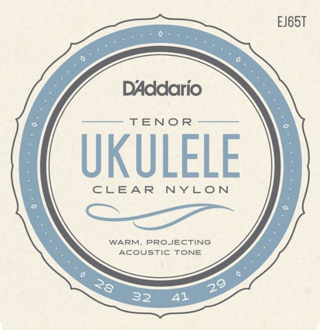 D'Addario EJ65T Pro-ArtÃ© Custom Extruded Nylon Ukulele Strings Tenor Standard