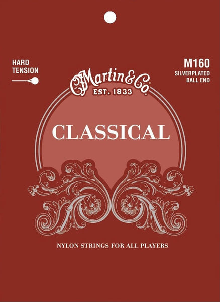 Martin M-160 Silverplated Ball End Nylon Strings