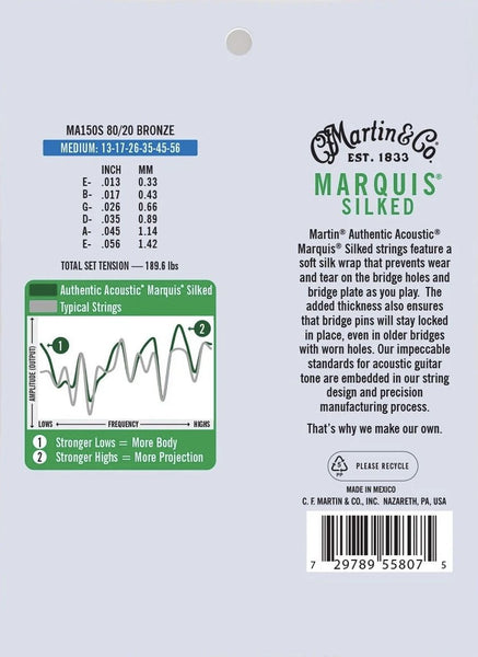 Martin MA150S Marquis Silked 80/20 Medium 13-56